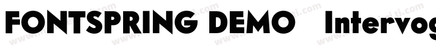 FONTSPRING DEMO   Intervogue Med Ob字体转换